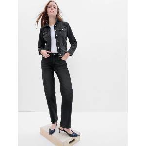 GAP Дънки loose Mid Rise Distressed '90s GAP GAP | Cheren | ЖЕНИ | 26REG