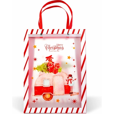 Vianočná darčeková taška - 32 x 25 x 11 cm - 2 druhy