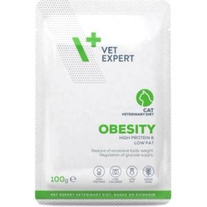 VetExpert Obesity and Diabetes cat - пауч за котка, спомага за намаляване на излишното тегло, 100 гр, Vet Expert - Полша