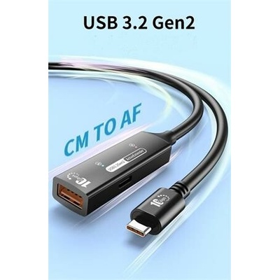 PremiumCord ku3rep7bl USB-A repeater + USB-C 7m