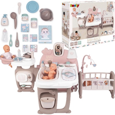 Smoby Baby Nurse centrum pre bábiky 3v1 Violette