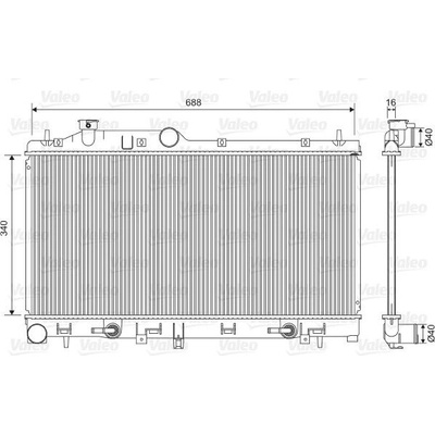 Chladič, chlazení motoru VALEO 701554