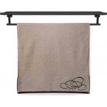 Veba uterák a osuška Nora elipsy 450g/m2 Osuška Nora Elipsy 70x140 cm smetanová