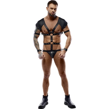 Image 1 of Svenjoyment Body Harness with Restrains 2150484 Black M