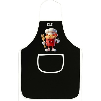 EMI Kuchynská zástera Pasta čierna