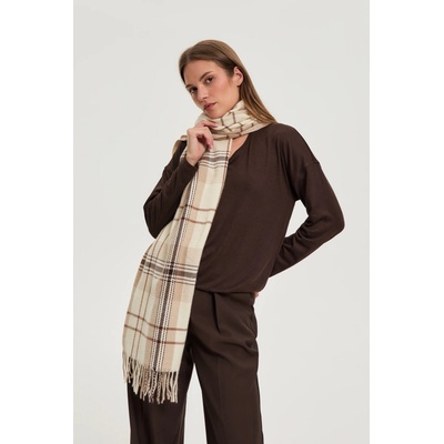 Moodo Шал на каре бежов Moodo Moodo | Bezhov | ЖЕНИ | ЕДИН РАЗМЕР