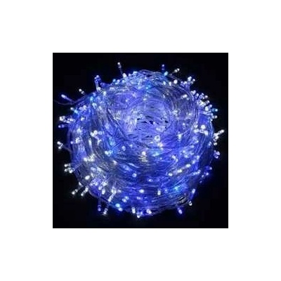 LED osvětlení, řetěz, 10m, 220-240 V (50-60Hz), 6W, modrá, transparentní kabel, 30000h (HT00FL001C)