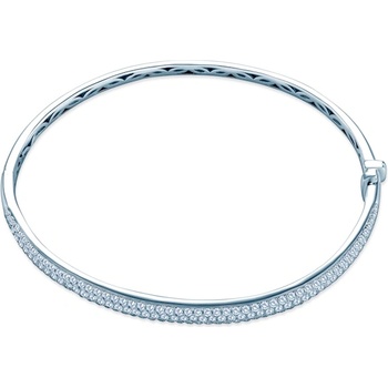 SAVICKI Гривна Bangle, бяло злато 585, бял диамант
