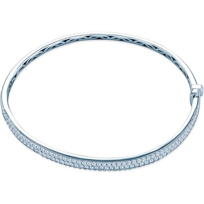 SAVICKI Гривна Bangle, бяло злато 585, бял диамант