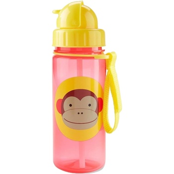 Skip Hop Бутилка със сламка Skip Hop Zоо - Monkey, 385 ml (9N567110)