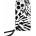 KARL LAGERFELD Кейс Karl Lagerfeld IML Zebra Pattern & Cord за iPhone 15 Pro, черен (3666339287283)