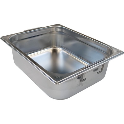 REDFOX Gastronádoba GN 1/2 s uchami - hĺbka 100 mm - nerezová AISI 304