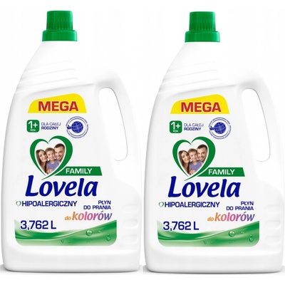 Lovela Family Hypoalergenní prací prostředek na barevné prádlo 2 x 3,762 l