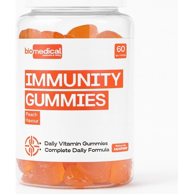 BioMedical Immunity gumíky s vitamínom C, D3 a zinkom 60 gummies