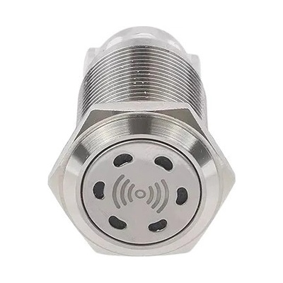 Bzučák pro průměr otvoru 16mm, nerez 24 V DC