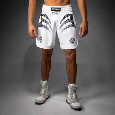 Venum x Mike Tyson Tiger Training shorts Optical White/Deep Black