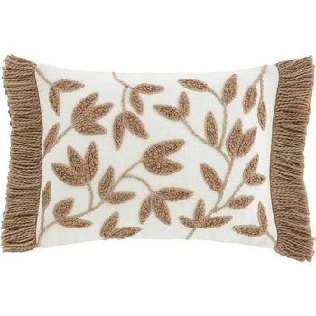 Catherine Lansfield Памучна декоративна възглавница 30x40 cm Sorrel Leaves - Catherine Lansfield (DS/59051/W/CU304/NT)