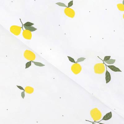 Goldea bavlněné plátno - citrony 160 cm