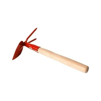 Okopávačka s nás. 27 cm Rosteto - srdcová 2 hroty - oranžová
