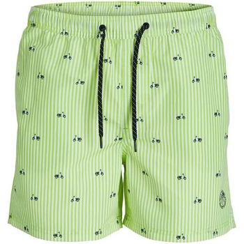 JACK & JONES Бански гащета Jack & jones Jpstfiji Swim Mini Stripe swimming shorts - Green (Green)