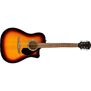 Fender FA-125CE Dreadnought, Walnut Fingerboard, Black (FA-125CE, Black)