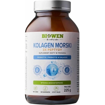 Biowen Morský kolagén typu I a III z divého tresky 225 g