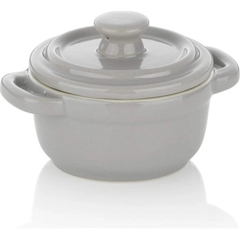 Kela 10 см светло сиво керамичнo гювече с капак KELA от серия Malin