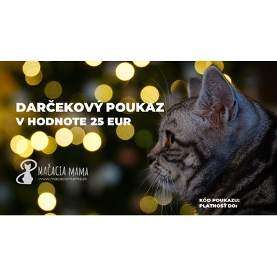 Mačacia mama Vianočný darčekový poukaz (aj e-mailom) Veľkosť: 25 €