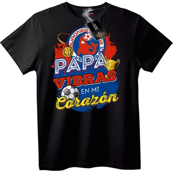 NOONEBRAND Тениска Бащини Футболни Вибрации - XS, White