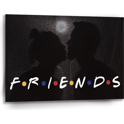 Sablio Obraz Seriál Priatelia FRIENDS Bozk - 90x60 cm
