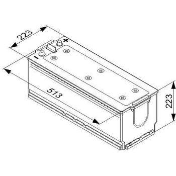 Bosch T4 12V 170Ah 1000A 0 092 T40 780