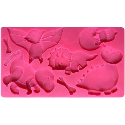 Cesil Silikonová forma Dinosauři 8,5cm