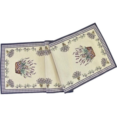 Praktik Gobelínová šerpa-behúň 048C levanduľa 40x140cm Bavlna polyester 45x140 cm