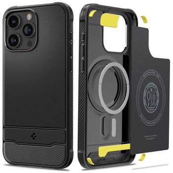 Spigen Apple iPhone 15 Pro Max Rugged Armor silicone case black (ACS06561)