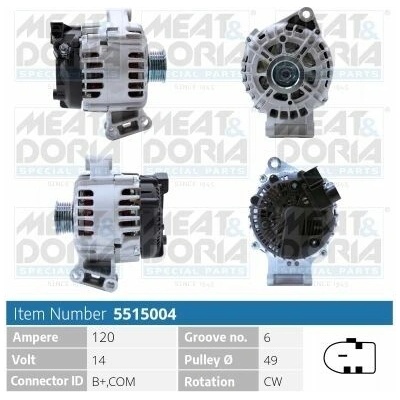 Alternátor MEAT & DORIA 5515004