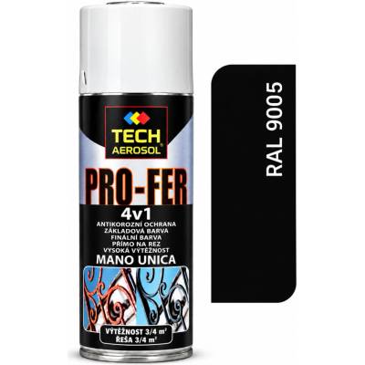 Pro-Tech Pro-Fer 4v1 Sprej na hrdzu 400 ml čierna