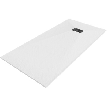Mexen Hugo правоъгълен поддушов коритo SMC 170 x 80 cm, бял, черен капак - 42108017-B (42108017-B)