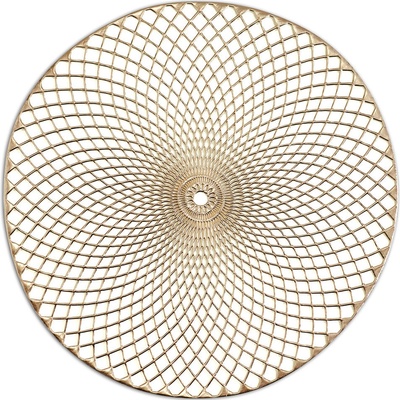 Zeller Prostírání Mandala kulaté plastové zlaté průměr 38cm