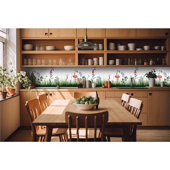 DIMEX ART s. r. o Фототапет за кухня - дизайн на поляна 420 x 60 см