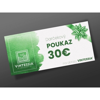 Darčekové poukážky Darčekový poukaz v hodnote 30€
