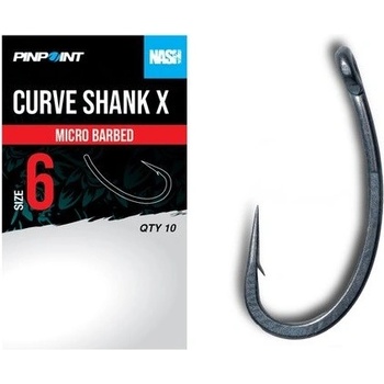 Nash Háčky Curve Shank X Micro Barbed 10 ks vel.4