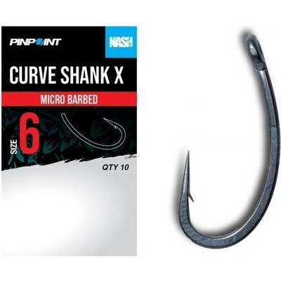 Nash Háčky Curve Shank X Micro Barbed 10 ks vel.4
