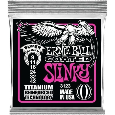 Ernie Ball 3123 Coated Slinky Струни за електрическа китара (P03123)