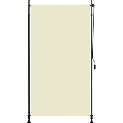 vidaXL Venkovní roleta 120 x 270 cm krémová