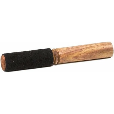 Nefertitis Palička dřevěná s černým semišem ke zpívajícím miskám 19 cm NF29525 - 19 cm