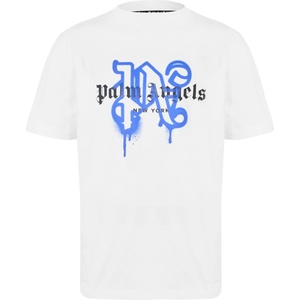 Palm angels Тениска PALM ANGELS Men's Ny Mono T-Shirt - White Blue