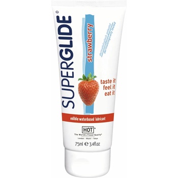 Image 1 of HOT Cosmetics Ядящ се ароматизиран лубрикант "superglide" ар. Ягода