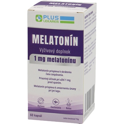 PLUS LEKÁREŇ Melatonín 60 kapsúl