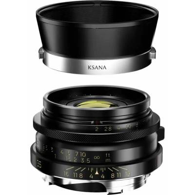 Thypoch Ksana 35 mm f/2 ASPH with Lens Hood M-Mount Black