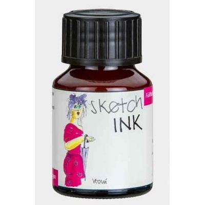 Rohrer & Klingner Sketchink Vroni lahvičkový inkoust růžový 50 ml RK42300050